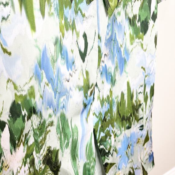 ML Monique Lhuillier Womens Dress Midi Bow-Embellished Printed Satin-Twill 12 - Picture 6 of 8